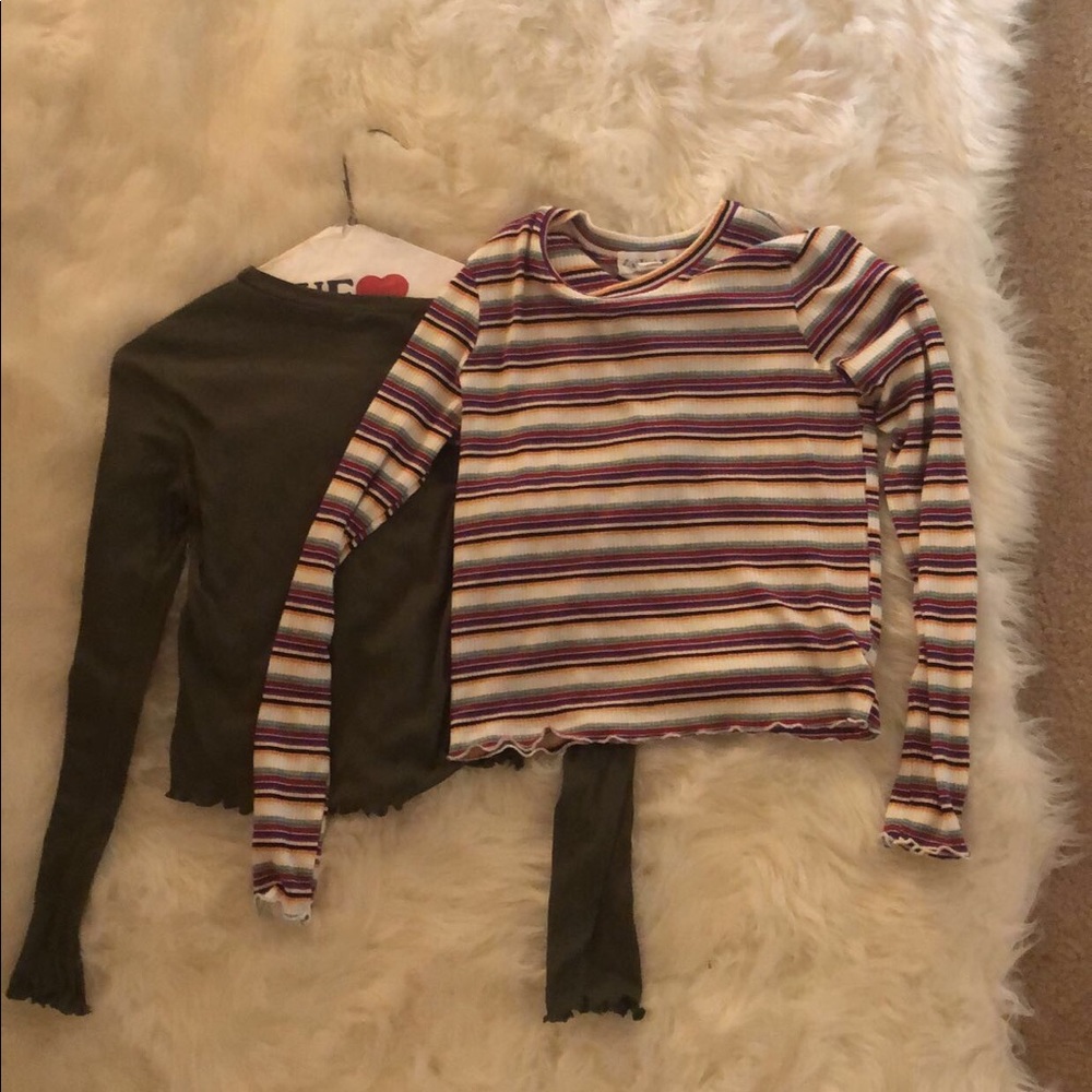 stripped lettuce tops